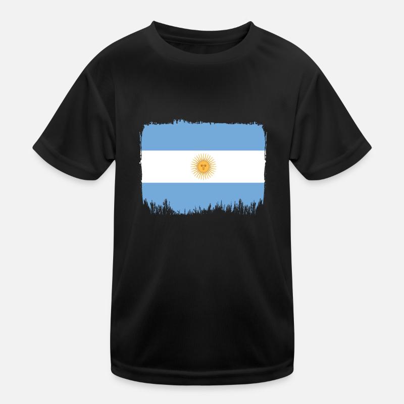 Drapeau de l’Argentine Amérique du Sud Drapeau de l’Argentine T-shirt sport Enfant