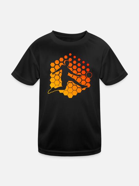 Fussballspielen Fussballer Fussballspieler - Kinder Funktions-T-Shirt - Schwarz - Vorne