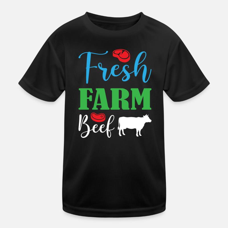 Fresh Farm Beef Kids Functional T-Shirt