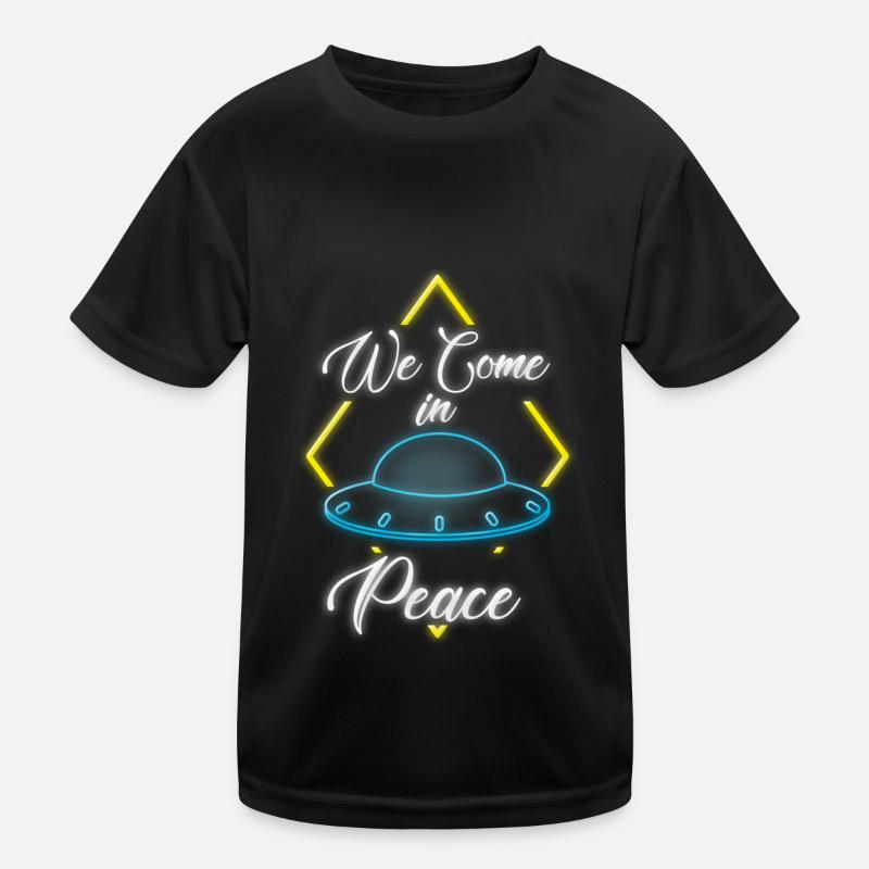 Uv Black Light Colorful Neon Kids Functional T-Shirt
