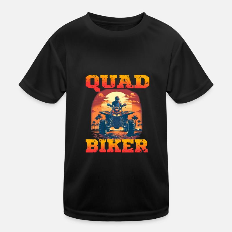 Quad Biker für einen Quadbiker Quad Fahrer Kinder Funktions-T-Shirt
