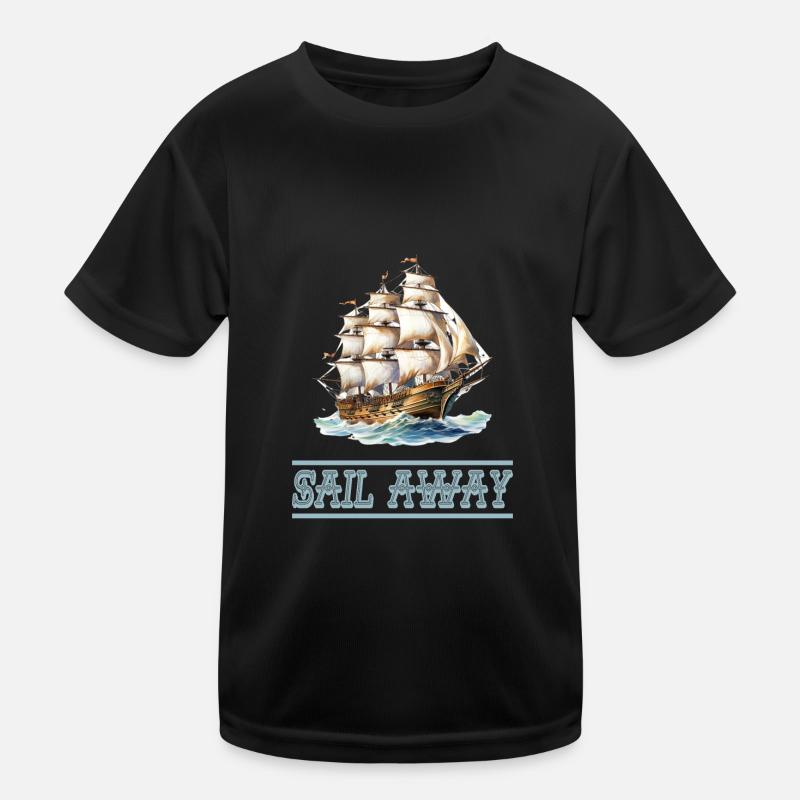 Papierschiff Papierboot Papierschiffchen Kinder Funktions-T-Shirt