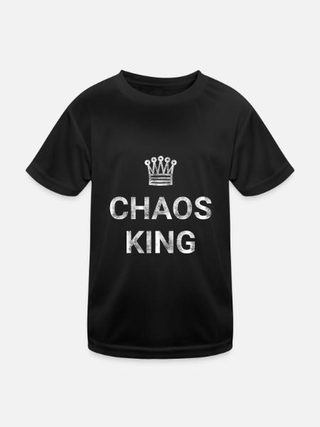 Chaos King - Kids Functional T-Shirt - black - Front