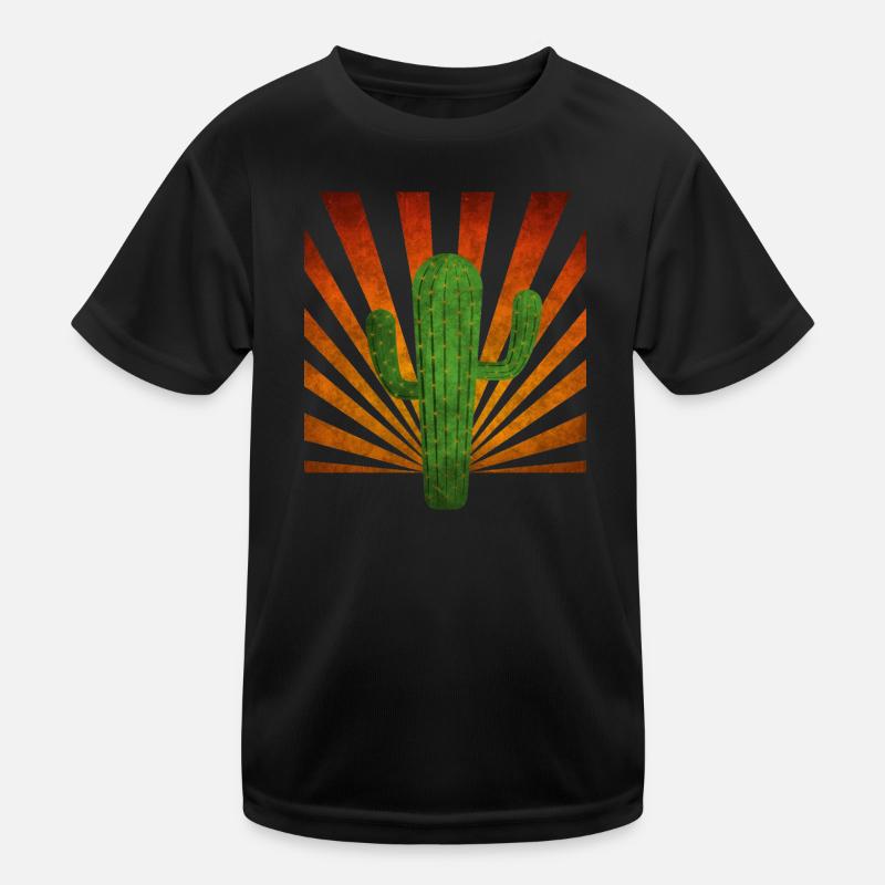 cactus - Kids Functional T-Shirt - black