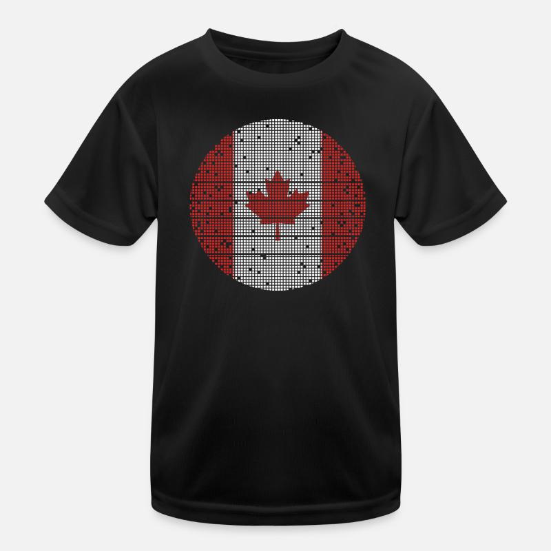 Canada Flag Maple Leaf Canadian Flag Canada Kids Functional T-Shirt
