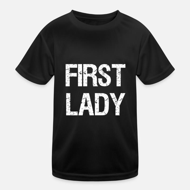 FIRST LADY Vintage Distressed Retro Kinder Funktions-T-Shirt