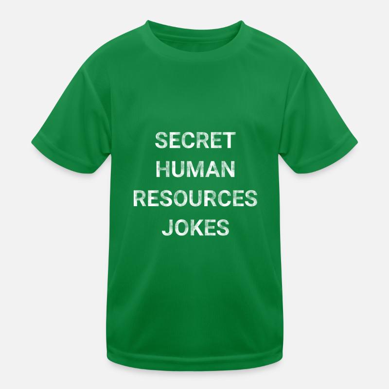 Secret Human Resources Jokes Kids Functional T-Shirt