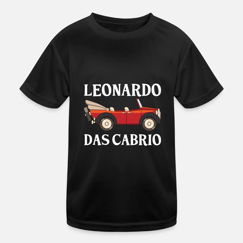 Leonardo das Cabrio lustig Geschenk Kinder Funktions-T-Shirt