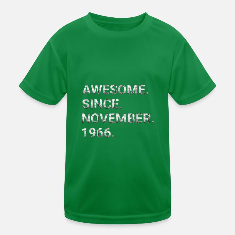 Awesome Since November 1966 Kids Functional T-Shirt