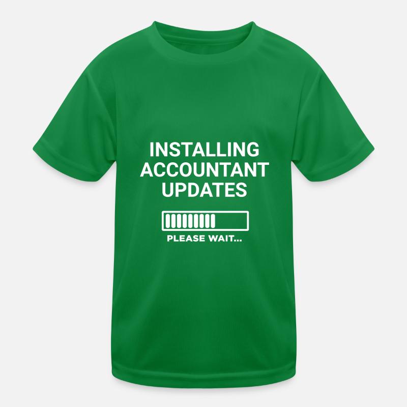 Installing Accountant Updates Please Wait Kids Functional T-Shirt