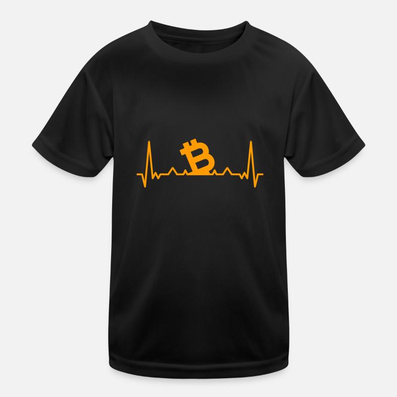 Bitcoin BTC Crypto Blockchain Coin Exchange Coin Kids Functional T-Shirt