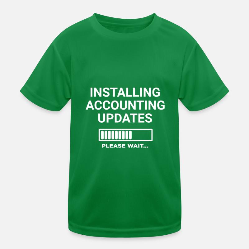 Installing Accounting Updates Please Wait Kids Functional T-Shirt