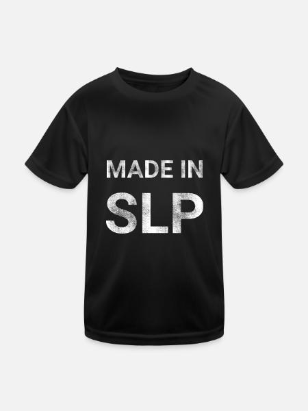Made In SLP - Kids Functional T-Shirt - black - Front