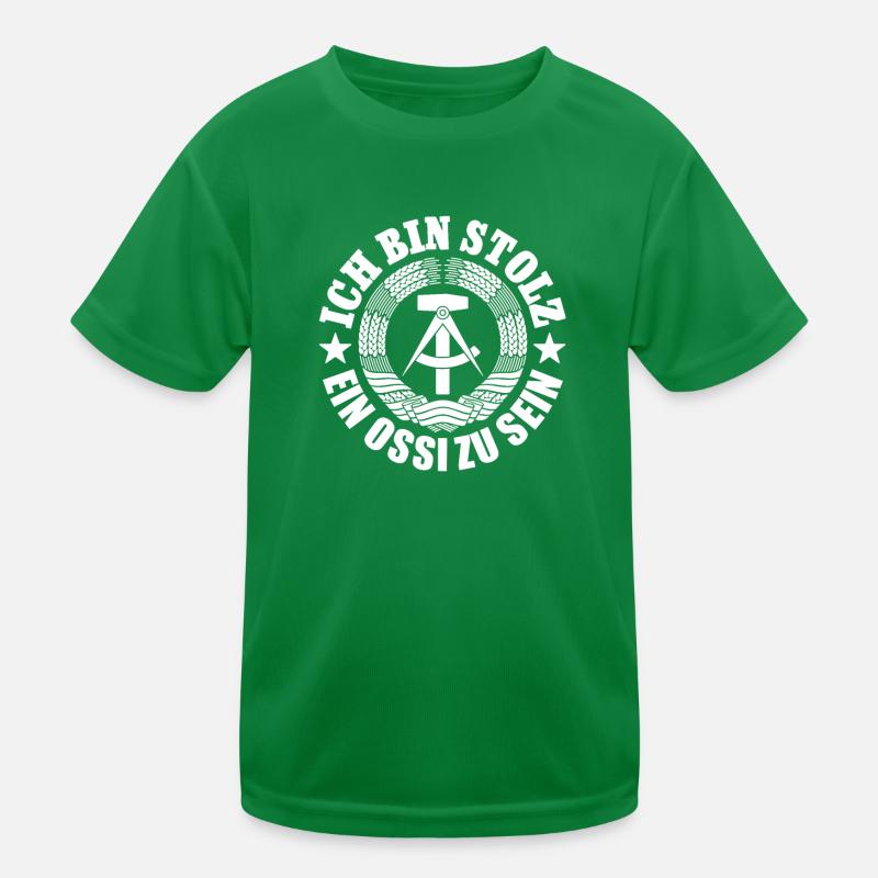 Ich bin stolz, ein Ossi zu sein, DDR, Geschenk Kinder Funktions-T-Shirt