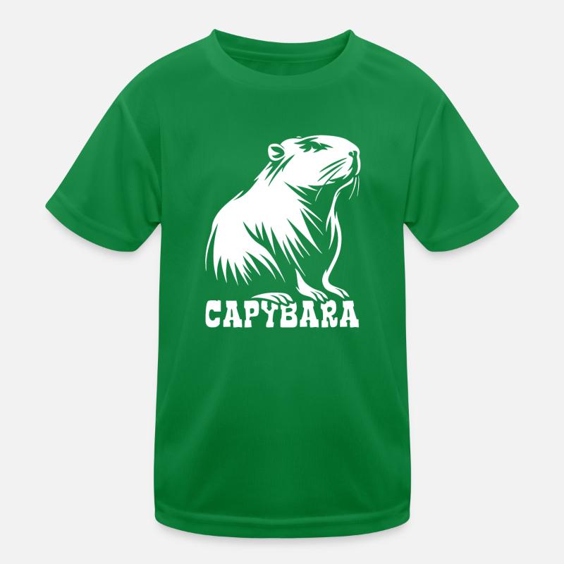 Capybara - Dessin Silhouette T-shirt sport Enfant