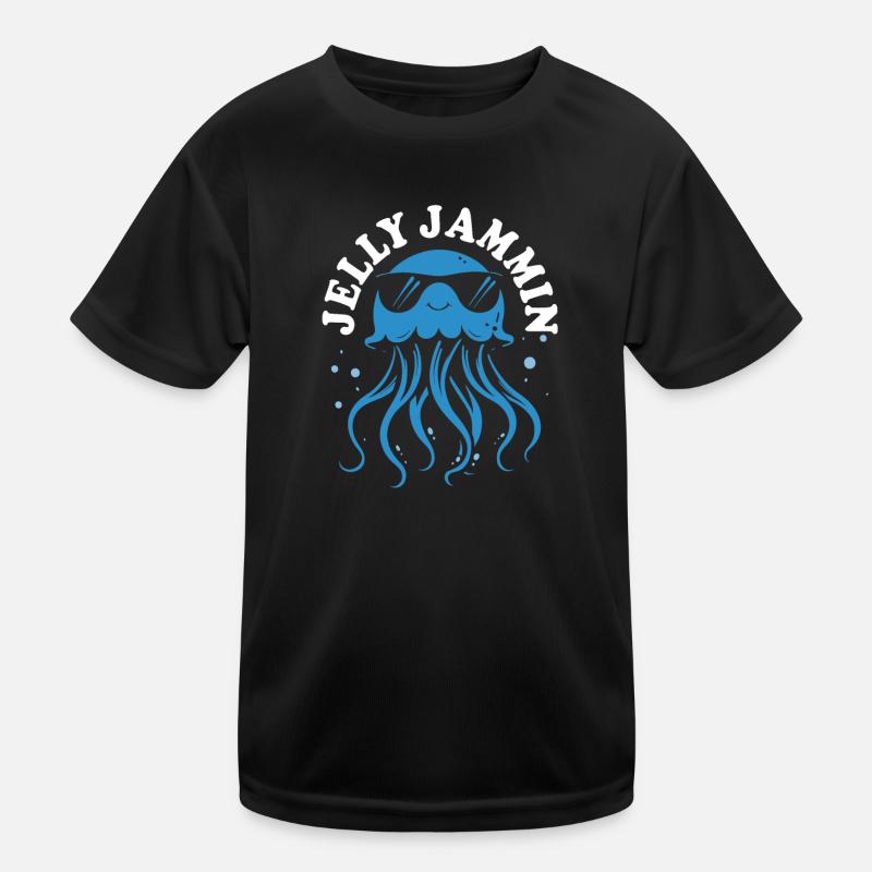 Méduse Jelly Jammin avec tentacules, créatures marines T-shirt sport Enfant