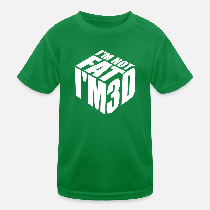 I'm not fat I'm 3D Kids Functional T-Shirt