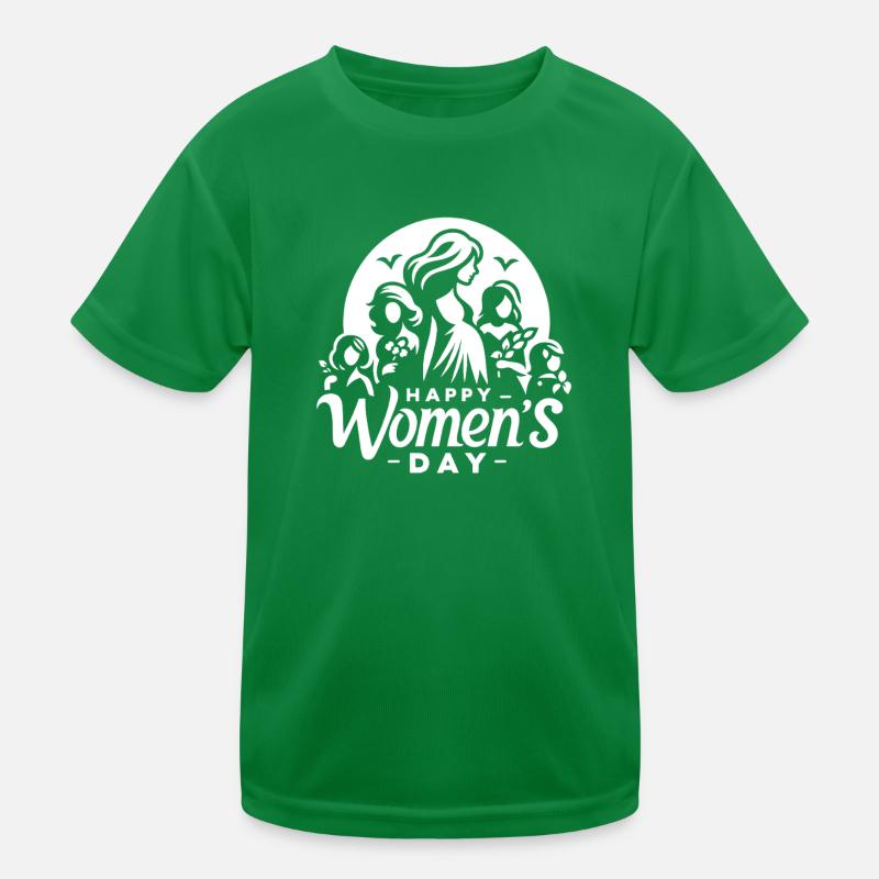 Happy Women's Day - Geschenk Kinder Funktions-T-Shirt