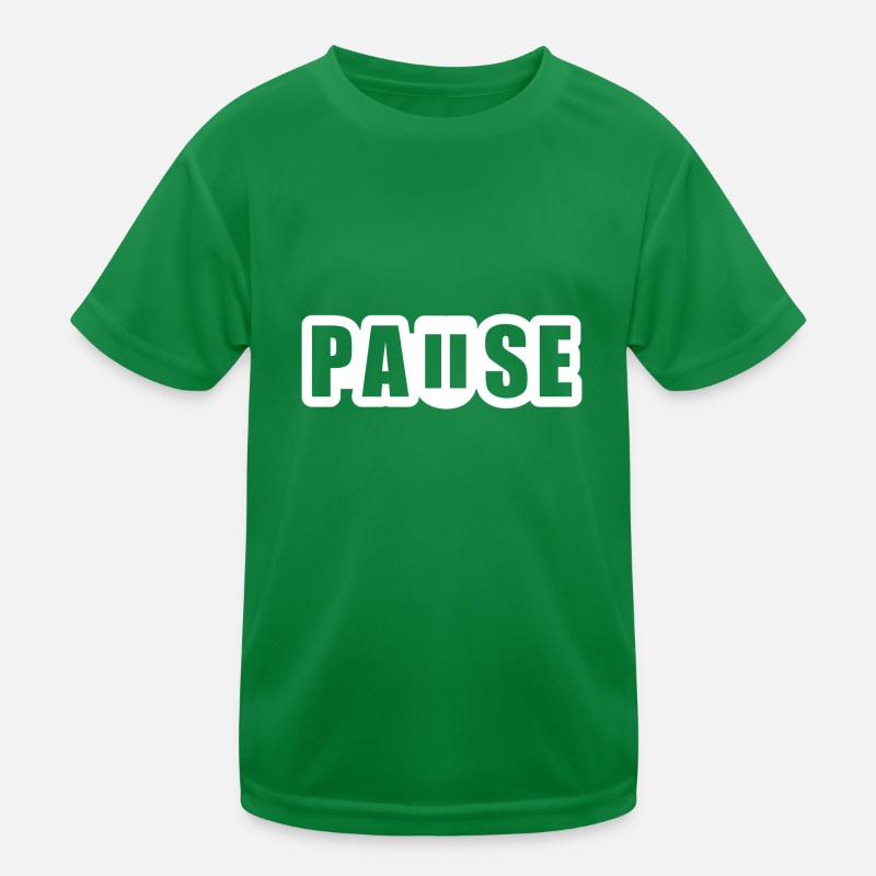 Pause - break - pause button Kids Functional T-Shirt