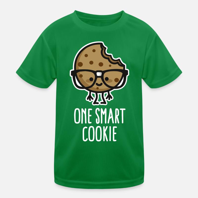 Ein intelligenter Keks süß nerd Geek Schüler Schule Spaß Kinder Funktions-T-Shirt
