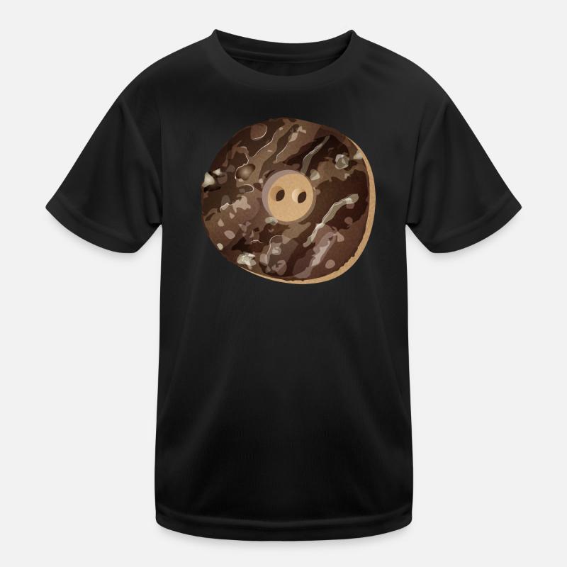 rustic button in staghorn look Kids Functional T-Shirt