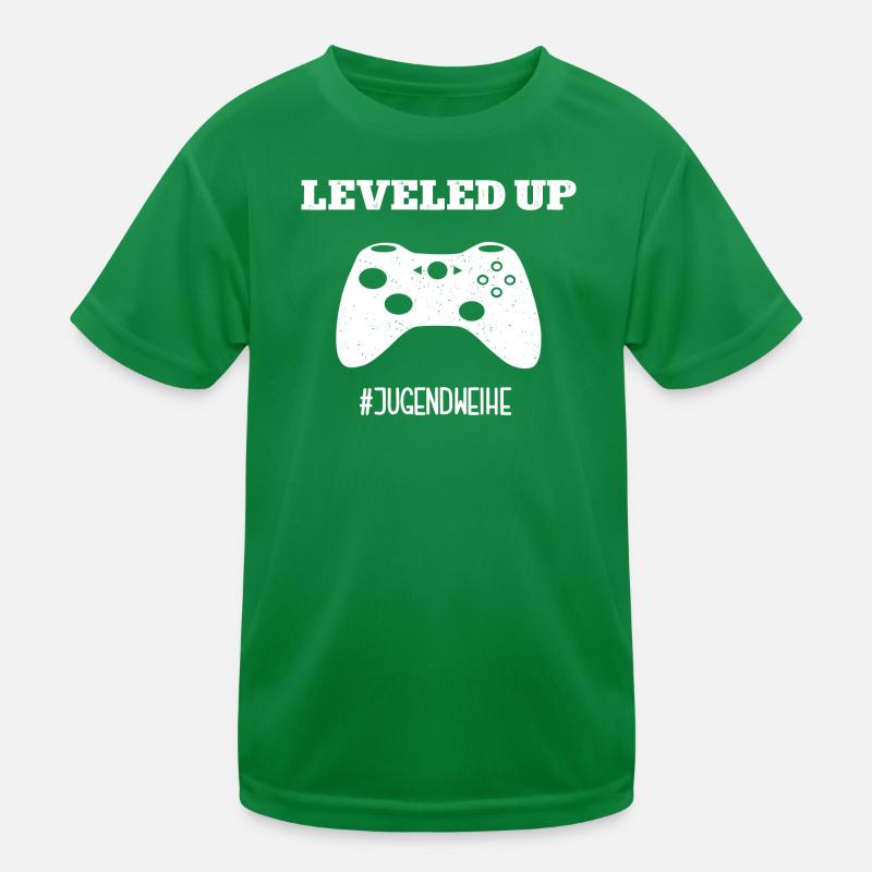 Jugendweihe Gamer Leveled Up #Jugendweihe Kinder Funktions-T-Shirt