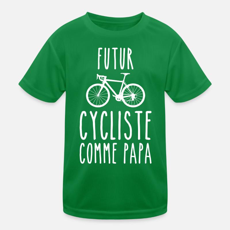 Futur cycliste comme papa T-shirt sport Enfant