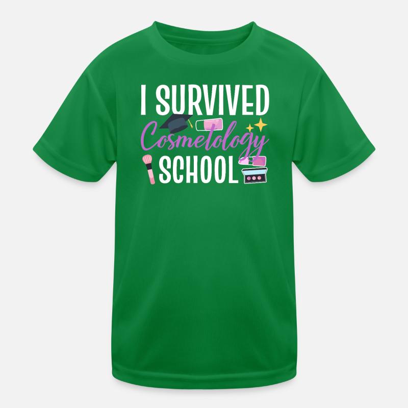 I Survived Cosmetology School Kids Functional T-Shirt