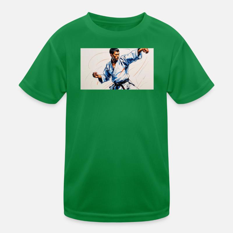 Kampfkunst und japanische Dynamik Kinder Funktions-T-Shirt