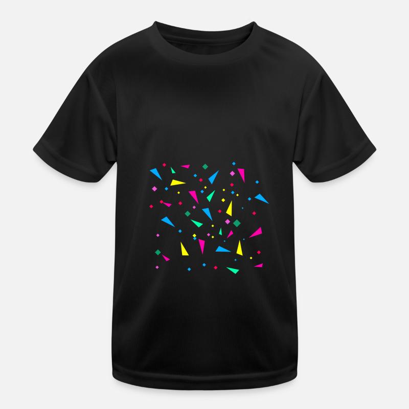 Karneval, konfetti, bunt, retro Kinder Funktions-T-Shirt