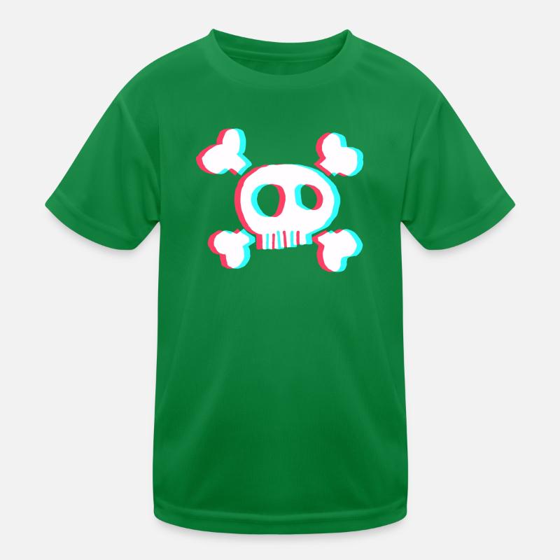Schädel Kinder Funktions-T-Shirt