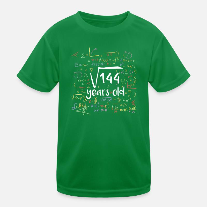 Square root from 144 Twelve years 12th birthday Kids Functional T-Shirt