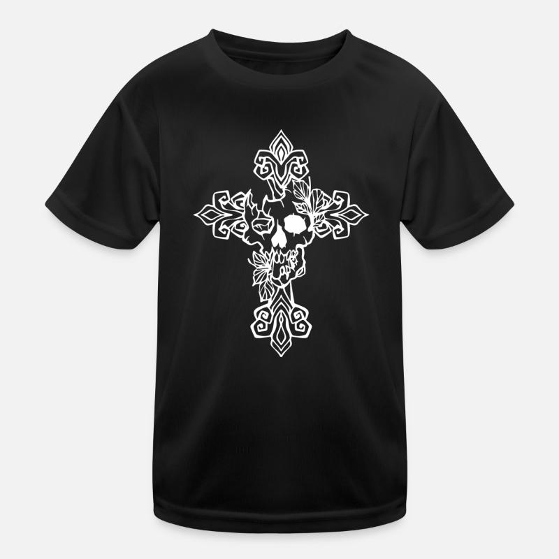 Gotisches Kreuz Kinder Funktions-T-Shirt