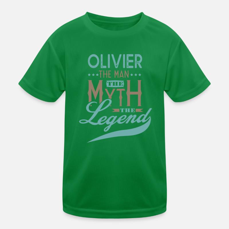 OLIVIER personalized t-shirt gift first name olive tree Kids Functional T-Shirt