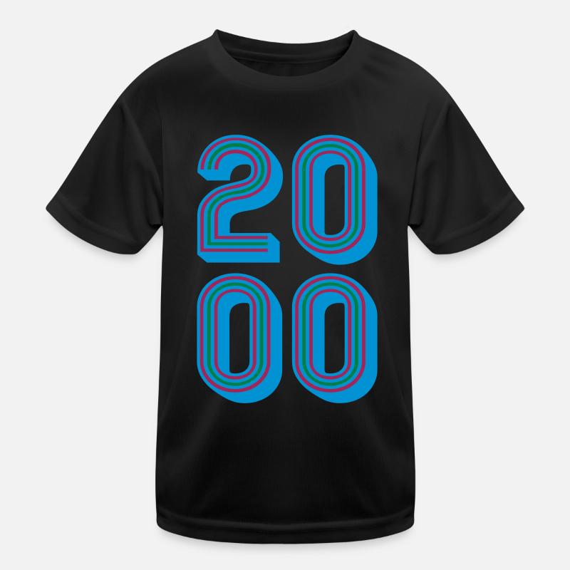 2000 Année de naissance | Couleurs changeantes T-shirt sport Enfant