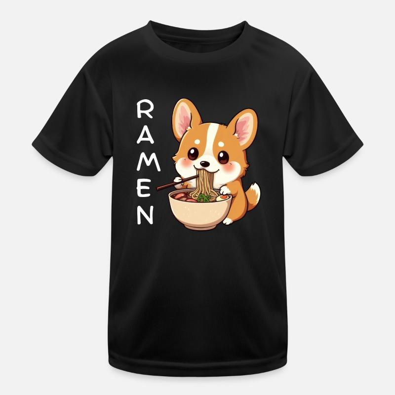 Ramen Corgi Kids Functional T-Shirt