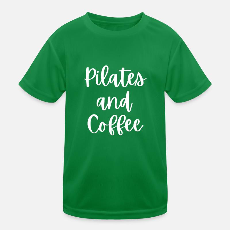 Pilates Et du café. T-shirt sport Enfant