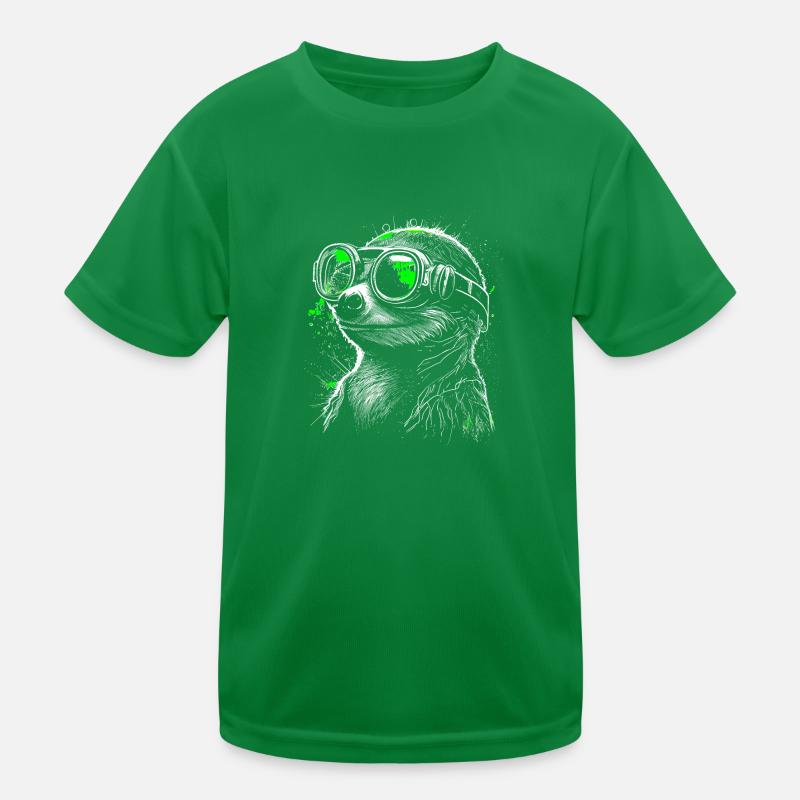 Suricate steampunk futuriste cool vert T-shirt sport Enfant