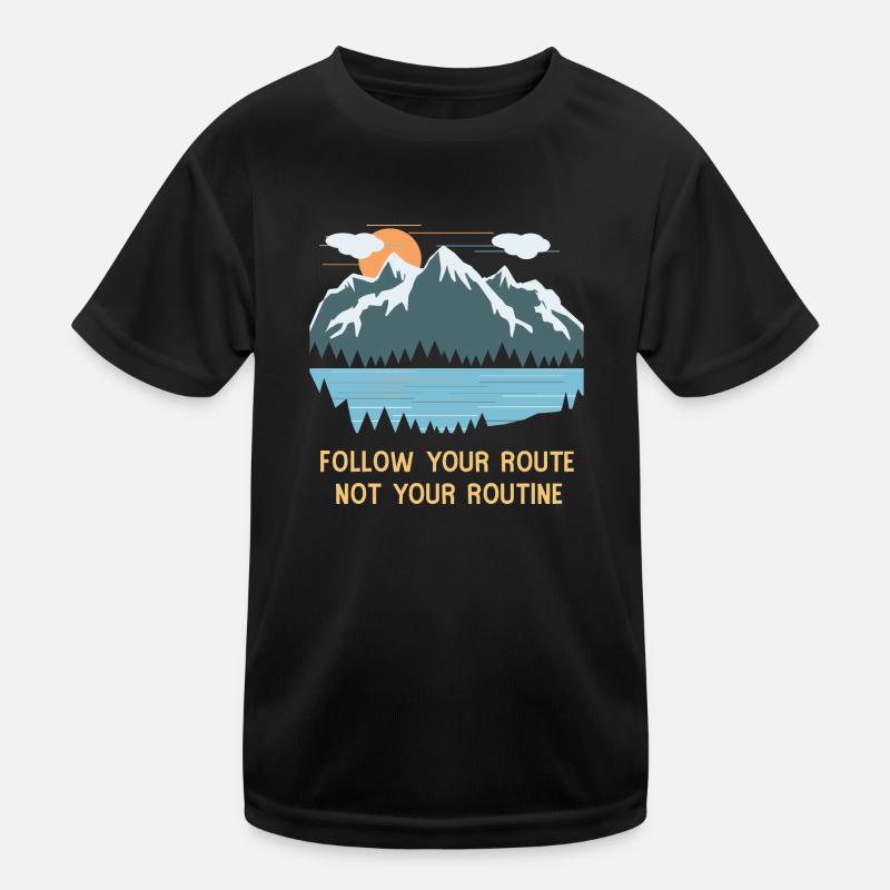 Berge Kinder Funktions-T-Shirt