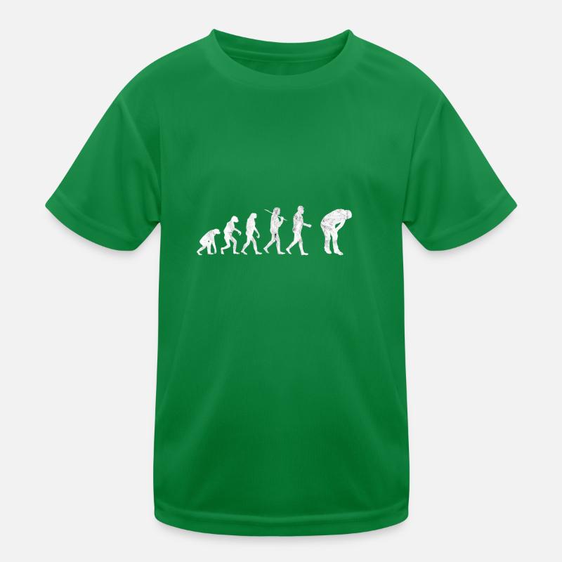 Ausser Puste Evolution Lustige Bilder Geschenk Kinder Funktions-T-Shirt