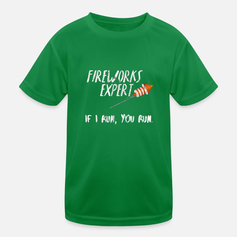 Fireworks Expert Feuerwerk Silvester Geschenk Idee Kinder Funktions-T-Shirt