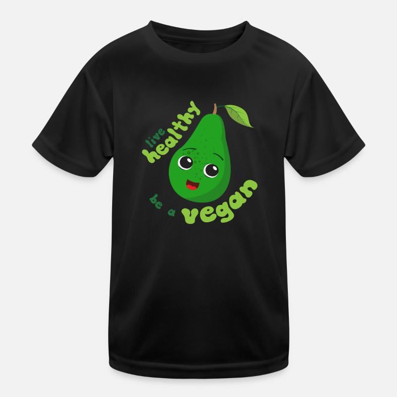 Lebe Gesund , sei ein Veganer , Kinder Funktions-T-Shirt