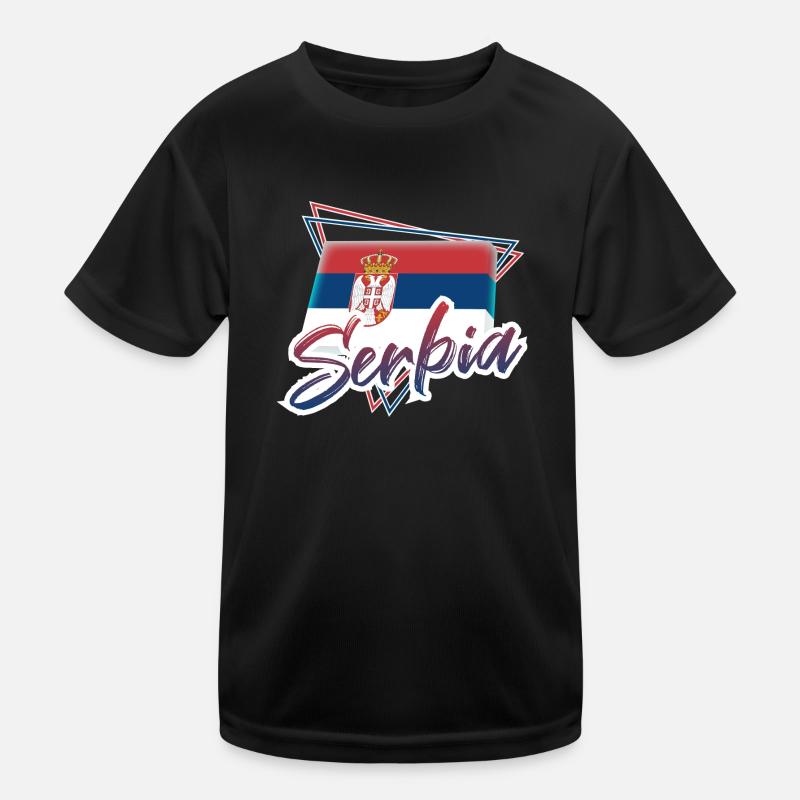 Serbien Kinder Funktions-T-Shirt