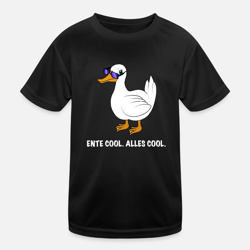 Ente cool Spruch Kinder Funktions-T-Shirt