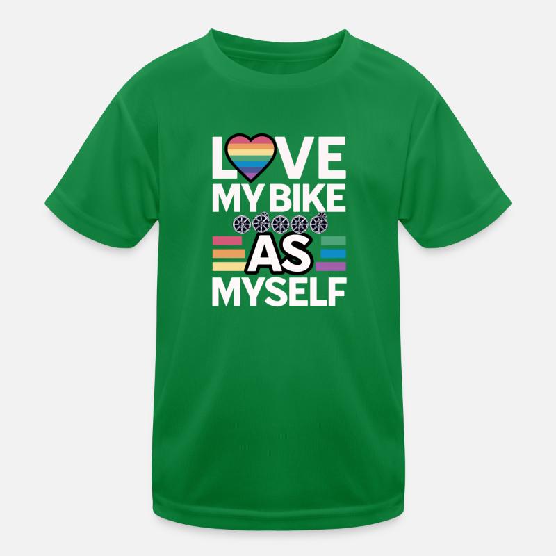 J’aime mon vélo comme moi-même T-shirt sport Enfant