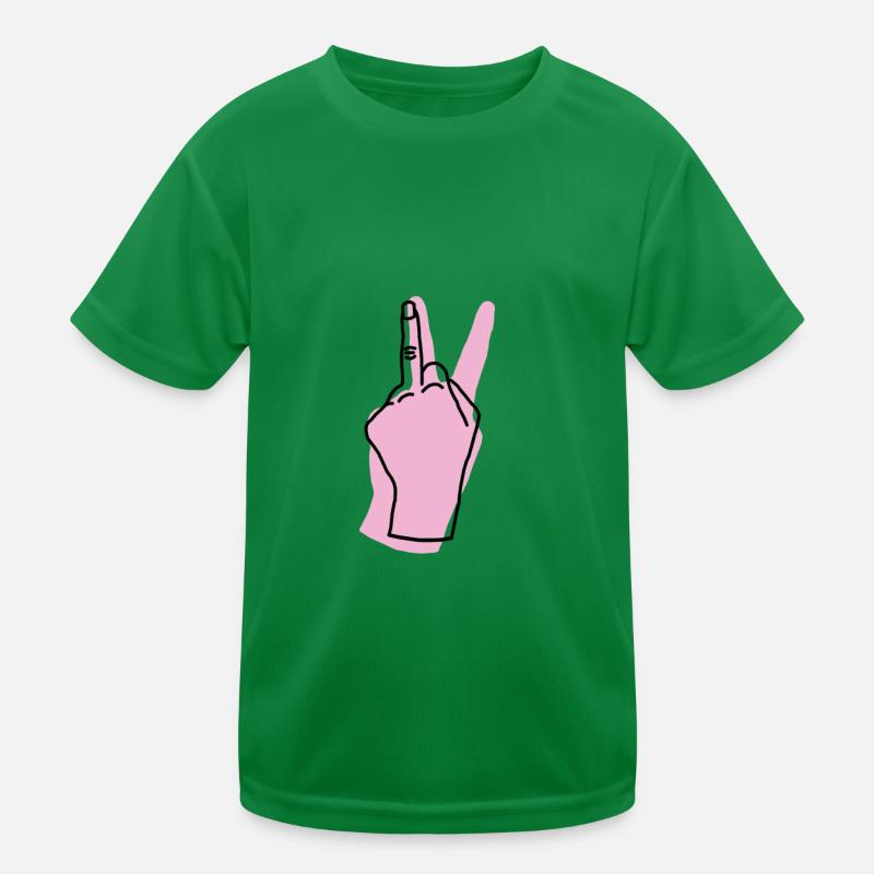 peace rosa Kinder Funktions-T-Shirt