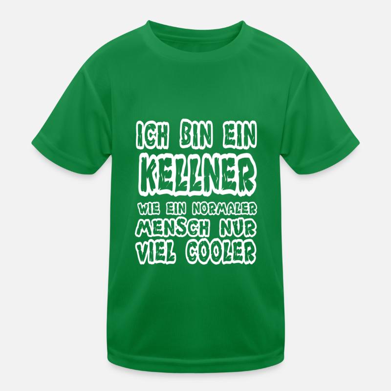 Cooler Kellner Kinder Funktions-T-Shirt