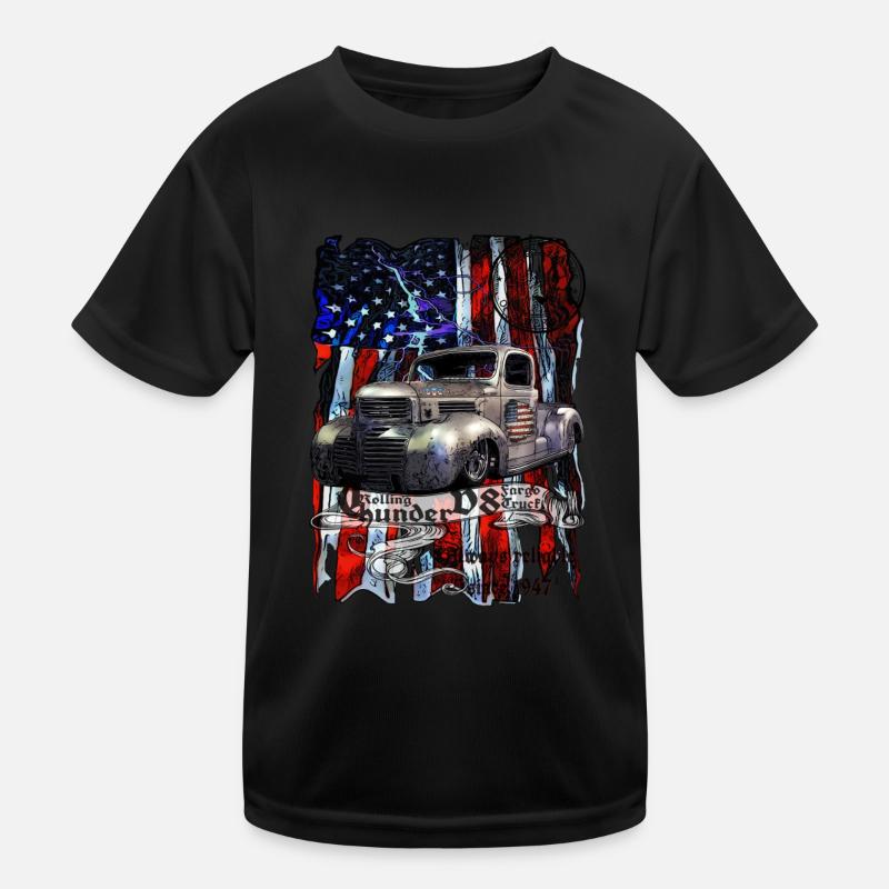 Camionnette Rolling Thunder V8 États-Unis T-shirt sport Enfant