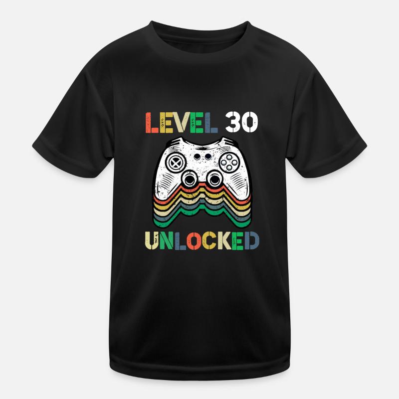 Level 30 Unlocked Kids Functional T-Shirt