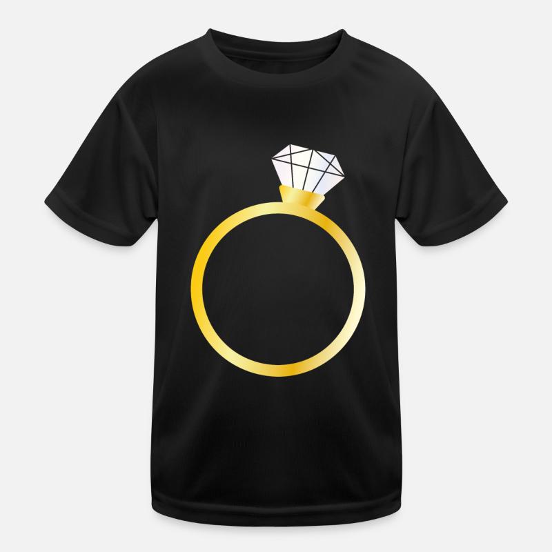 Diamantenring Kinder Funktions-T-Shirt